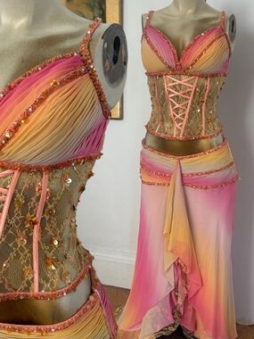 Y2K la femme Zara larsson fairy 2 piece matching set